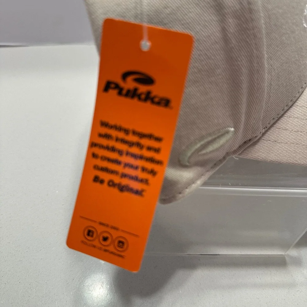 Charge‎ It To My Room Kimpton Sawyer Khaki Tan Baseball Cap Hat Pukka NEW